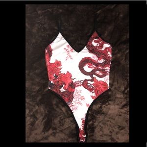 Fashion nova dragon bodysuit